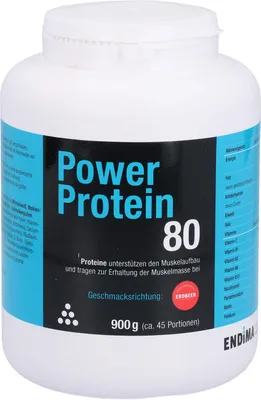 Produktbild von POWER PROTEIN 80 ERDBEER, 900 g PUL