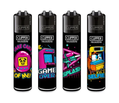 Produktbild von Clipper Feuerzeug 4er Set 90ies