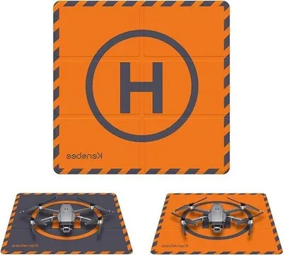 Immagine prodotto di Piattaforma di atterraggio per droni da 50 cm - Pieghevole, a doppio strato e impermeabile - Helipad per Mini 3 Pro, Mavic 3, Mavic Air 2/2S e altri modelli - Ideale per accessori per droni e per un atterraggio sicuro
