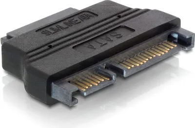 Produktbild von Adapter SATA 22pin - Slim SATA 13pin (schwarz)