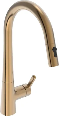 Obrázok produktu pre Drezová batéria HANSADESIGNO STYLE, s výsuvnou sprškou, brúsený bronz