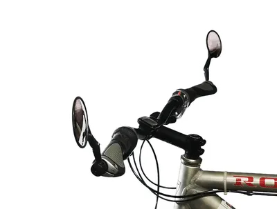 Produktbild von 2x Fahrrad Rückspiegel Fahrradspiegel Lenkerspiegel Konvexspiegel Innenklemmung