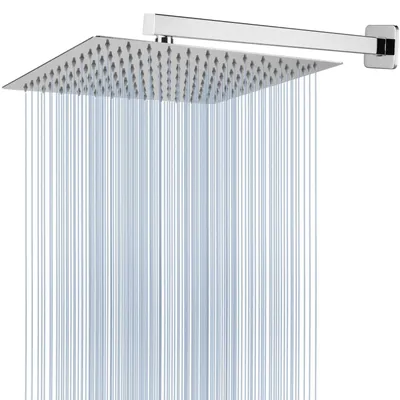 Obrázek produktu pro Extra velká sprchová hlavice - Nerezová ocel - Dešťová sprcha - Vysoký tlak - 30 cm