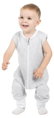 Imagen del producto de Saco de dormir para bebé de invierno con pies - 2.5 Tog, color gris, para bebés de 18 a 36 meses
