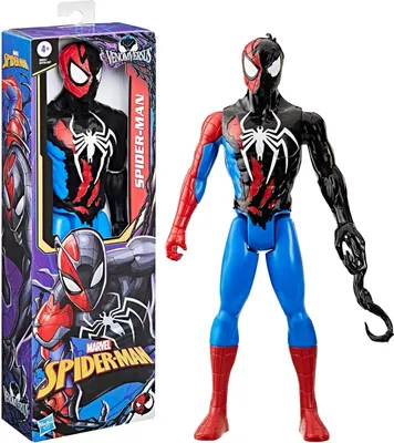 Immagine prodotto di Figura d'azione dell'Uomo Ragno 30 cm - Serie Marvel VenomVersus Titan Hero