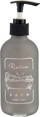 Immagine prodotto di Dispenser per sapone Berilo Nero Grigio Vetro polipropilene 250 ml