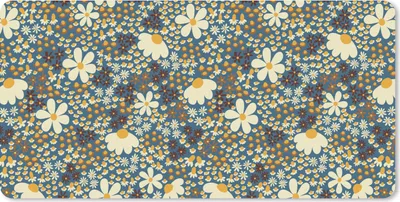 Produktbild von MuchoWow® Mauspad Mousepad Blumen - Muster - Gänseblümchen 60x30 cm - Mousepads - Maus Mat - Pad - Mausunterlage - Nachhaltig