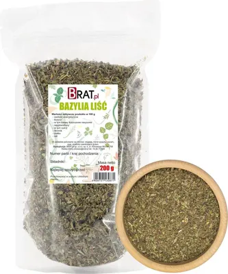 Immagine prodotto di Foglie di basilico essiccate 200g Brat.pl