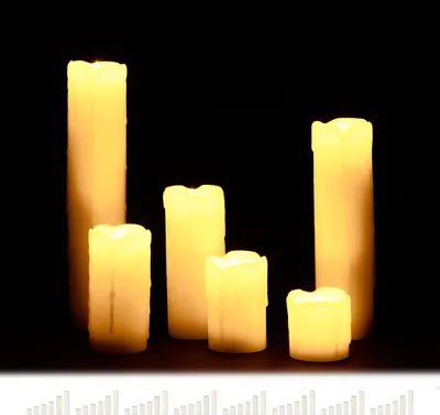 Produktbild von relaxdays 48 x LED Kerzen aus Echtwachs