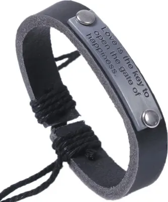 Image de Bracelet CI-34457 Noir - Élégance et Amour KP34457