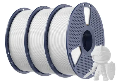 Obrázok produktu pre 3D tlačový filament, vysoká pevnosť, ekologický materiál, 3 kg, biela farba