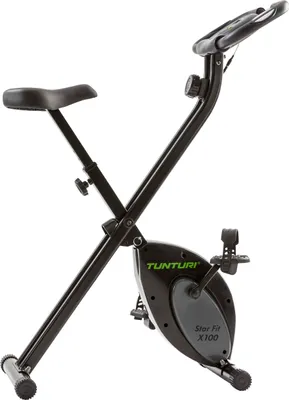 Image de Tunturi Star Fit X100 - Hometrainer - Vélo d'appartement fitness - Pliable - Réglable - 8 niveaux de résistance - Vélo d'appartement pliable