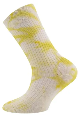 Produktbild von Tie-Dye-Socken aus Baumwolle – Gelb – 23-26
