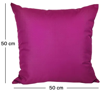 Produktbild von JACK 50x50cm Outdoor Lounge Kissen Dekokissen inkl. XXL-Füllung Wasserabweisend Sitzkissen Garten Stuhl Lotus Effekt, Farbe:Beere