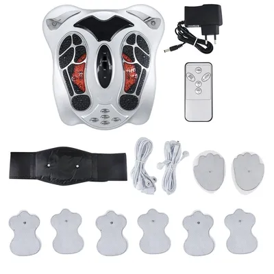 Produktbild von EMS Fußmassagegerät Elektrostimulation Matte mit Wärme 99 Intensitäten 25 Modi Fernbedienung Fuß- und Beinmassagegerät für Zuhause