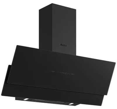 Image de Hotte décorative inclinée 60cm 594m3/h noir - Amica - AHIGN9600A++ -