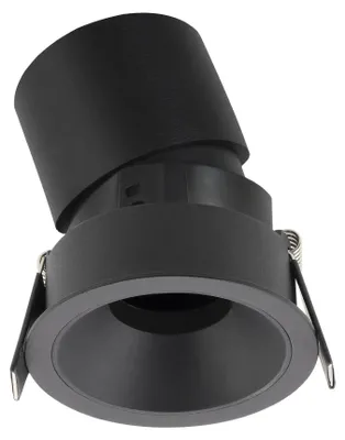 Productafbeelding van Xpit Rond Ingebouwde Spotlamp, Dali, 12W/Zwart - 2700K