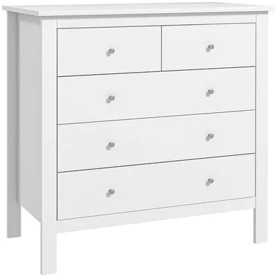 Image de Armoire - Buffet - Meuble de rangement - Meubles de rangement - Armoire de rangement - Blanc - Portes à fermeture douce - Système anti-basculement