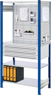 Produktbild von Kappes ®RasterPlan Steckregale 2000x1000x500mm Modell 4 enzianblau