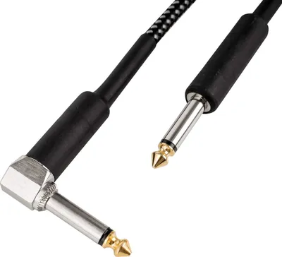 Immagine prodotto di Cavo per chitarra 6 m (Jack dritto da 6,3 mm / Jack angolato da 6,3 mm)