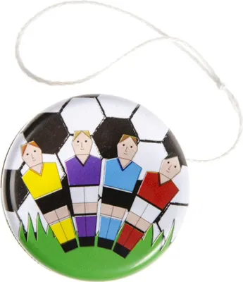 Produktbild von Fußball YoYo aus Metall für Kinder als Mitgebsel