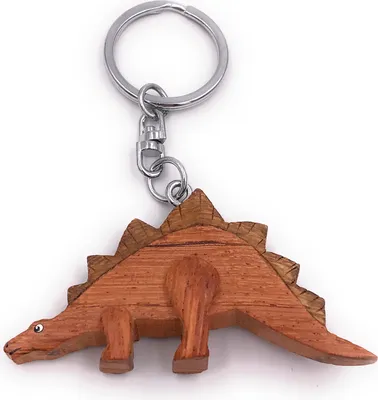 Image de Onwomania Porte-clés en bois Dino Dinosaure Agricole Préhistoire Pendentif Charm