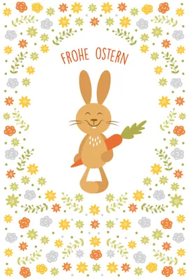 Produktbild von Ostern - Glückwunschkarte im Format 11,5 x 17 cm mit Briefumschlag