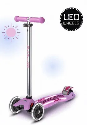 Obrázok produktu pre Micro Maxi Micro Scooter Glow+ LED Purple - svietiaca detská kolobežka