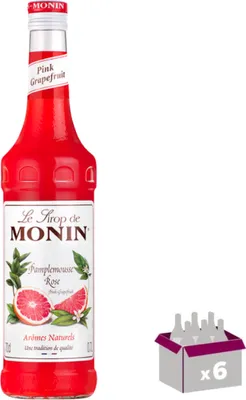 Image de Lot de 6 Sirop Monin - Pamplemousse rose - 70cL
