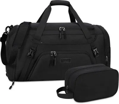 Produktbild von Famanu Sporttas 55 Liter - Schwarz mit Schuh- und Natzak