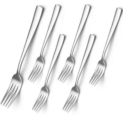 Productafbeelding van Tafelvorken - Set van 6 stuks, gemaakt van roestvrij staal - Geschikt voor thuisgebruik en in de horeca - 20,5 cm