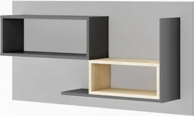 Produktbild von Wandregal POK graphit/buche ibsen/hellgrau