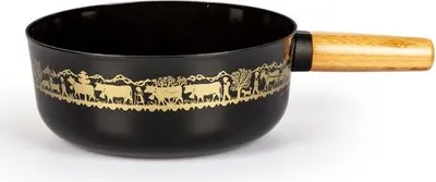 Immagine prodotto di Pentola per fonduta in acciaio smaltato 23 cm nero Stockli 7423.14HAA