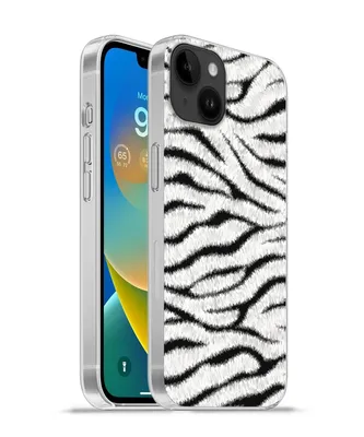 Produktbild von MuchoWow® Handyhülle Schutzhülle Hülle für Apple iPhone 14 Plus - Soft case Tiermuster - Zebra - Weiß Silikon Softcase Handy Hülle - Abbildung