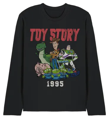 Obrázok produktu pre Tričko Toy Story – „1995“ pre mužov/ženy, uni, s dlhými rukávmi TV33291 (M) (čierne)