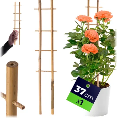 Produktbild von KADAX Rankgitter aus Bambus, 37 x 7 cm, 1 Stück, Rankhilfe für Pflanzen, Pflanzengitter, Kletterhilfe & Pflanzstütze für Zimmerpflanzen & Kletterpflanzen