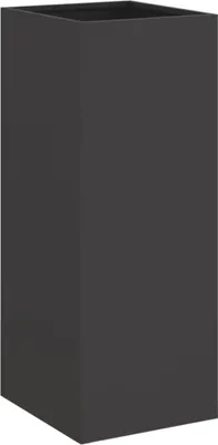 Produktbild von vidaXL Pflanzkübel Schwarz 32x29x75 cm Stahl
