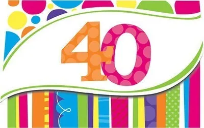 Produktbild von 40. Geburtstag 8 Einladungskarten
