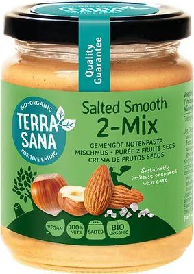 Produktbild von -NUSSCREME-MIX (2 NUSSARTEN) GESALZEN 250 g – TERRASANA