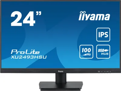 Zdjęcie produktu dla iiyama ProLite XU2493HSU-B6, 61 cm (24"), 1920 x 1080 px, Full HD, LED, 1 ms, Czarny