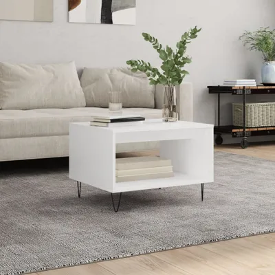 Produktbild von [Home] Couchtisch Weiß 60x50x40 cm Holzwerkstoff , Neue Mode 2024 im häuslichen Leben
