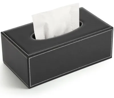 Productafbeelding van Deflecto DEFTISREC, rechthoekige dispenserbox voor make-up doekjes, zwart
