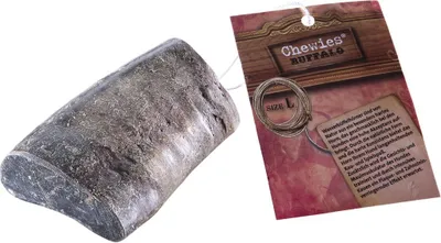 Produktbild von Chewies Büffelhorn für Hunde, gefülltes Kauhorn vom Wasserbüffel, natürliches Kauspielzeug, Größe L für Hunde bis 25 kg