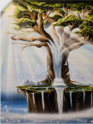 Produktbild von ARTland Wandbild, selbstklebend Traumbaumwelt Größe: 45x60 cm