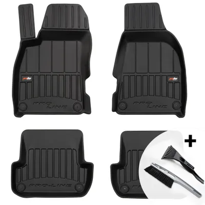 Imagen del producto de Alfombrillas de goma 3D para coche, juego de 4 piezas, aptas para todas las estaciones, compatibles con Audi A4 S4 B7 RS4 y Seat Exeo (2006-2013)
