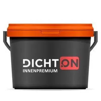 Produktbild von DICHTON PREMIUM Wandfarbe matt 10l in Grauweiß Dispersionsfarbe - scheuerfest, höchste Deckkraft, Desinfektionsmittelbeständig, lösemittelfrei D.77W