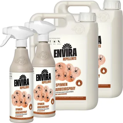Produktbild von Envira Spinnen Abwehrspray im Nachfüllpack 2x2L+2x500ml