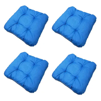 Immagine prodotto di Cuscino per seduta in cotone, colore blu reale. Cuscino per sedia, imbottitura per panchina, cuscino decorativo per sedia, rivestimento per sedia, cuscino per panchina, imbottitura per seduta, cuscini per esterni