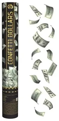 Produktbild von Luftdruck-Konfetti „Dollar“ 40 cm – Godan