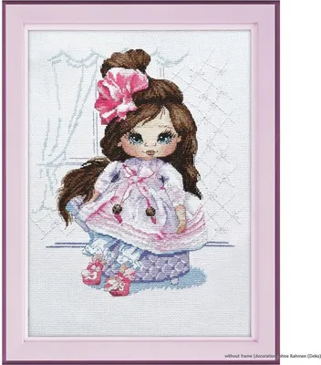 Produktbild von Oven Kreuzstichset "Puppe Dasha", Zählmuster, 22x27cm